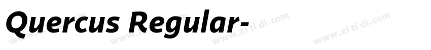 Quercus Regular字体转换